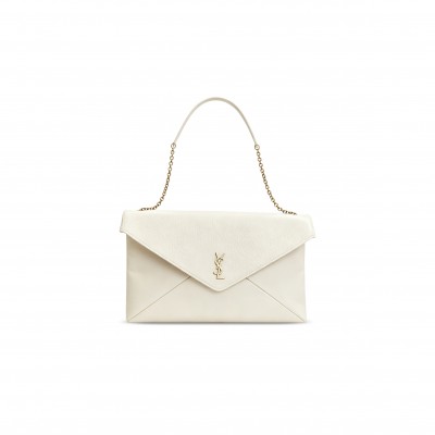 YSL CASSANDRE LARGE POUCH ON CHAIN IN LAMBSKIN 855802 (35*22*3cm)